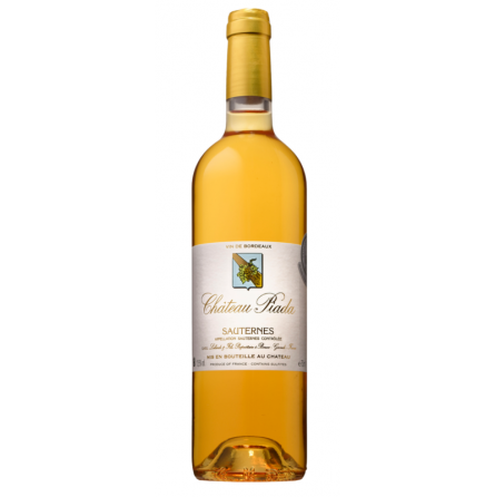 Chateau Piada est un Sauternes liquoreux cacher parfait pour le dessert